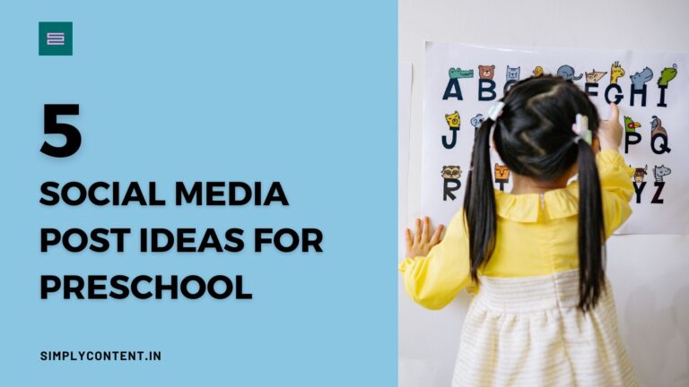 5 Social Media Post Ideas For Preschool